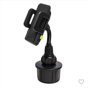 Universal cell phone holder for cup holder of car